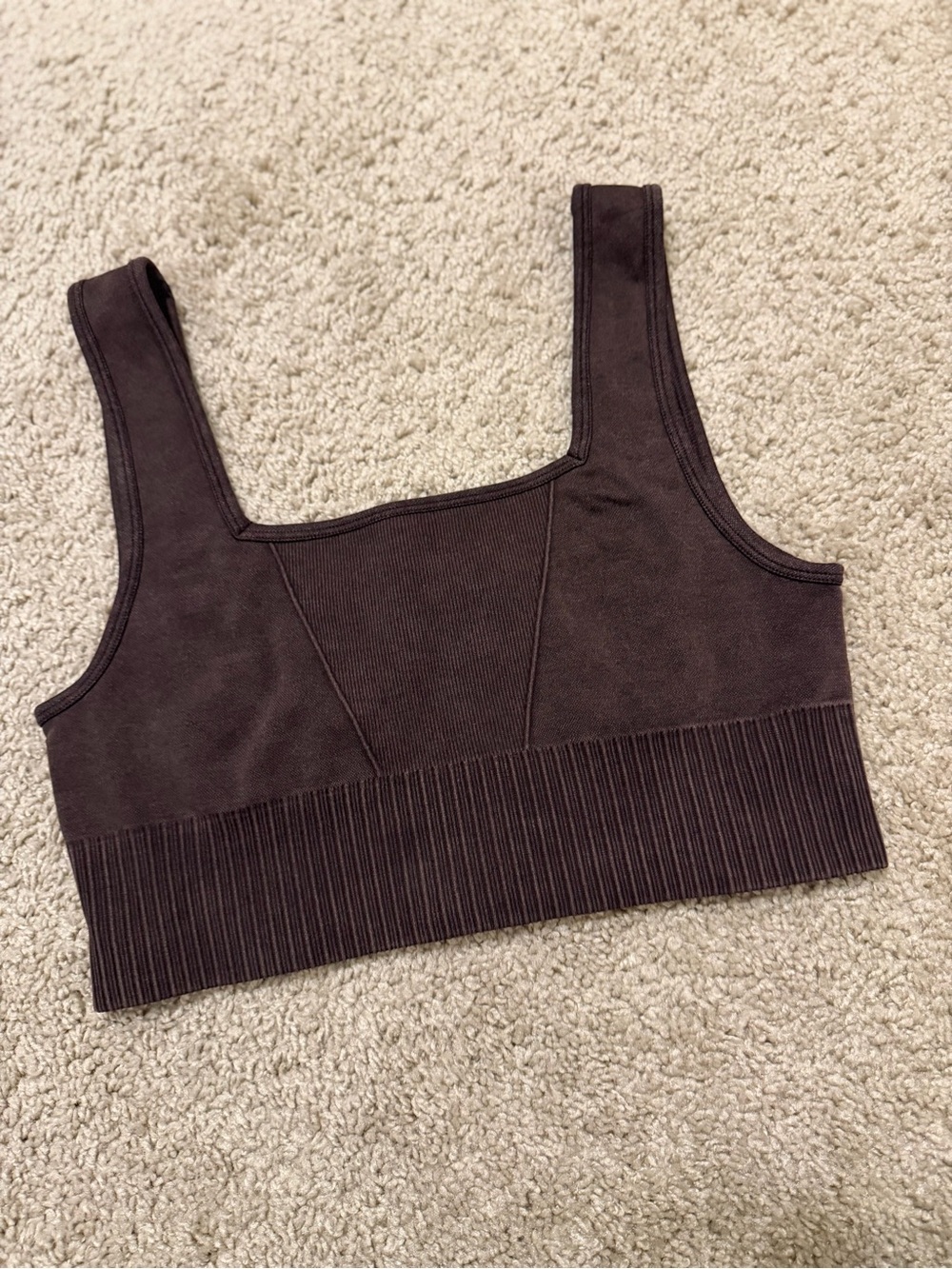 Ribbed Sports Bra, S/M